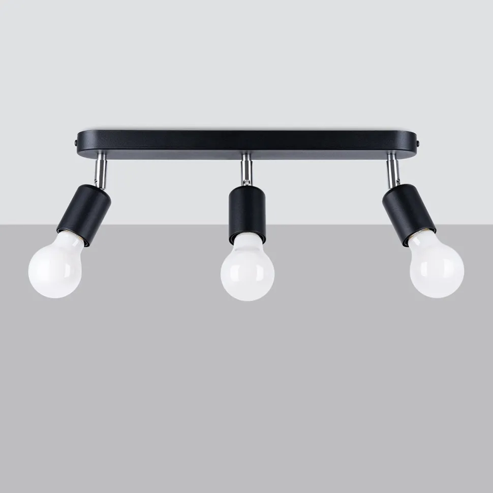 Plafon FORNES 3 czarny