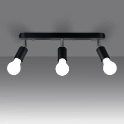 Plafon FORNES 3 czarny