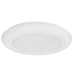 Plafon GILLY plafon 38cm 24W LED 4000K  klosz biały+chromowy