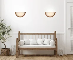 Plafon Herba 0,5 drewno standard 1x60  w E27 dąb