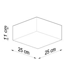 Plafon HORUS 25 czarny