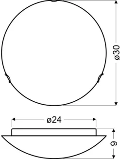 Plafon Izis plafon 30 1x60W E27  czerwono-złoty