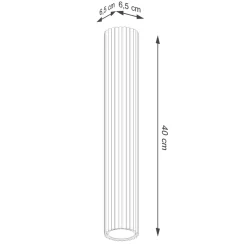 Plafon KARBON 40 beżowy