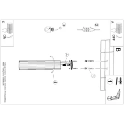 Plafon KARBON 40 beżowy