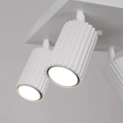 Plafon KARBON 4 biały