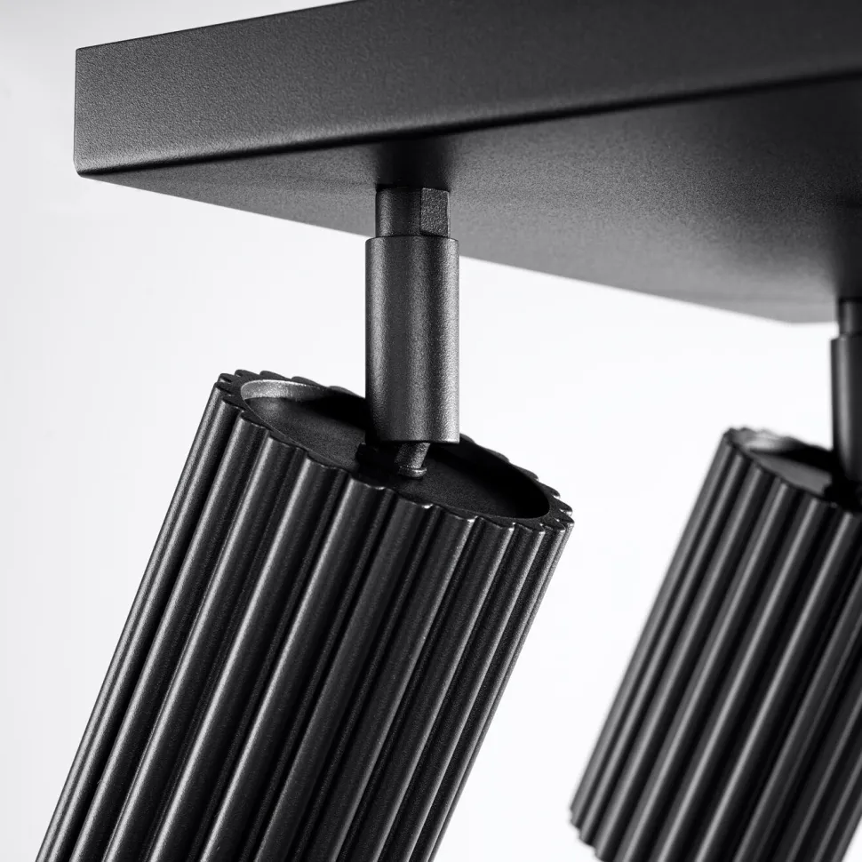 Plafon KARBON 4 czarny