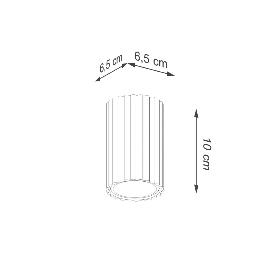Plafon KARBON 10 ochra czerwona