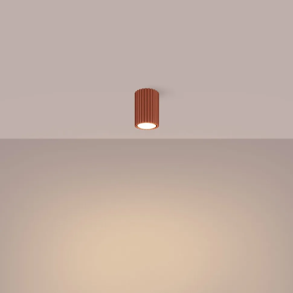 Plafon KARBON 10 ochra czerwona