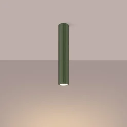 Plafon KARBON 40 zielony oliwkowy