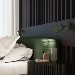 Plafon KARBON 4 zielony oliwkowy