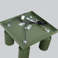 Plafon KARBON 4 zielony oliwkowy