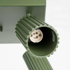 Plafon KARBON 4 zielony oliwkowy