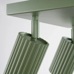 Plafon KARBON 4 zielony oliwkowy