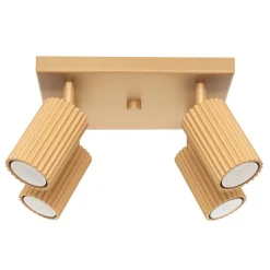 Plafon KARBON 4 złoty