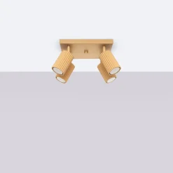 Plafon KARBON 4 złoty