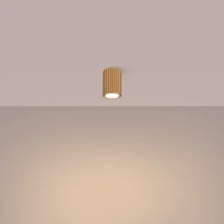 Plafon KARBON 10 złoty