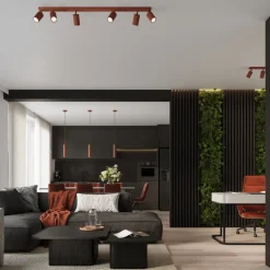 Plafon KARBON 4L ochra czerwona