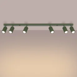 Plafon KARBON 6L zielony oliwkowy