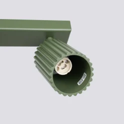 Plafon KARBON 6L zielony oliwkowy