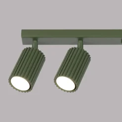 Plafon KARBON 6L zielony oliwkowy