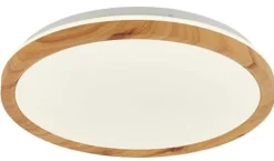 Plafon Kato 500 Mm biały, jasne drewno