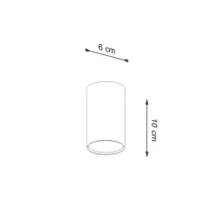 Plafon LAGOS 10 biały