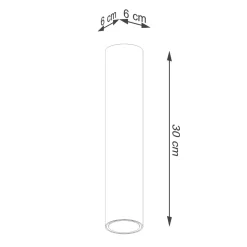 Plafon LAGOS 30 złoty połysk