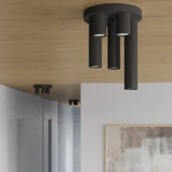 Plafon LAGOS 5P czarny