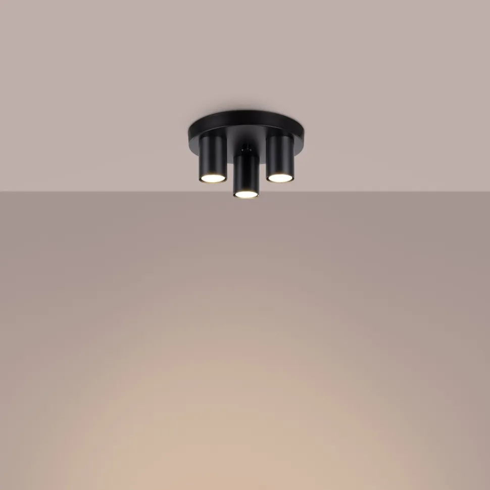 Plafon LAGOS 3P czarny