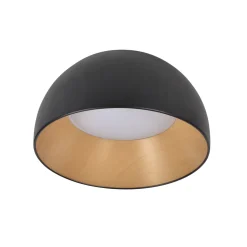 Plafon Liguria czarno-drewniany 18W LED 35 cm