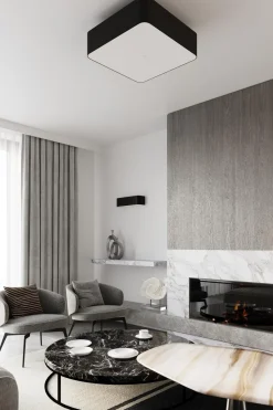 Plafon LOKKO 45 czarny