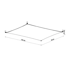 Plafon LUNA 3 biały