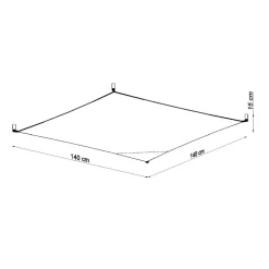 Plafon LUNA 4 biały