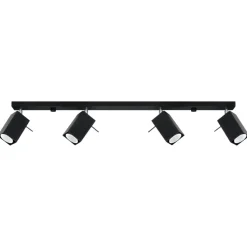 Plafon MERIDA 4L czarny