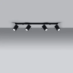 Plafon MERIDA 4L czarny