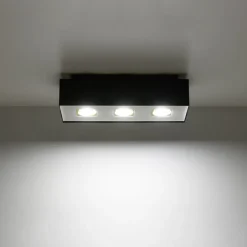 Plafon MONO 3 czarny