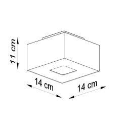Plafon MONO 1 czarny