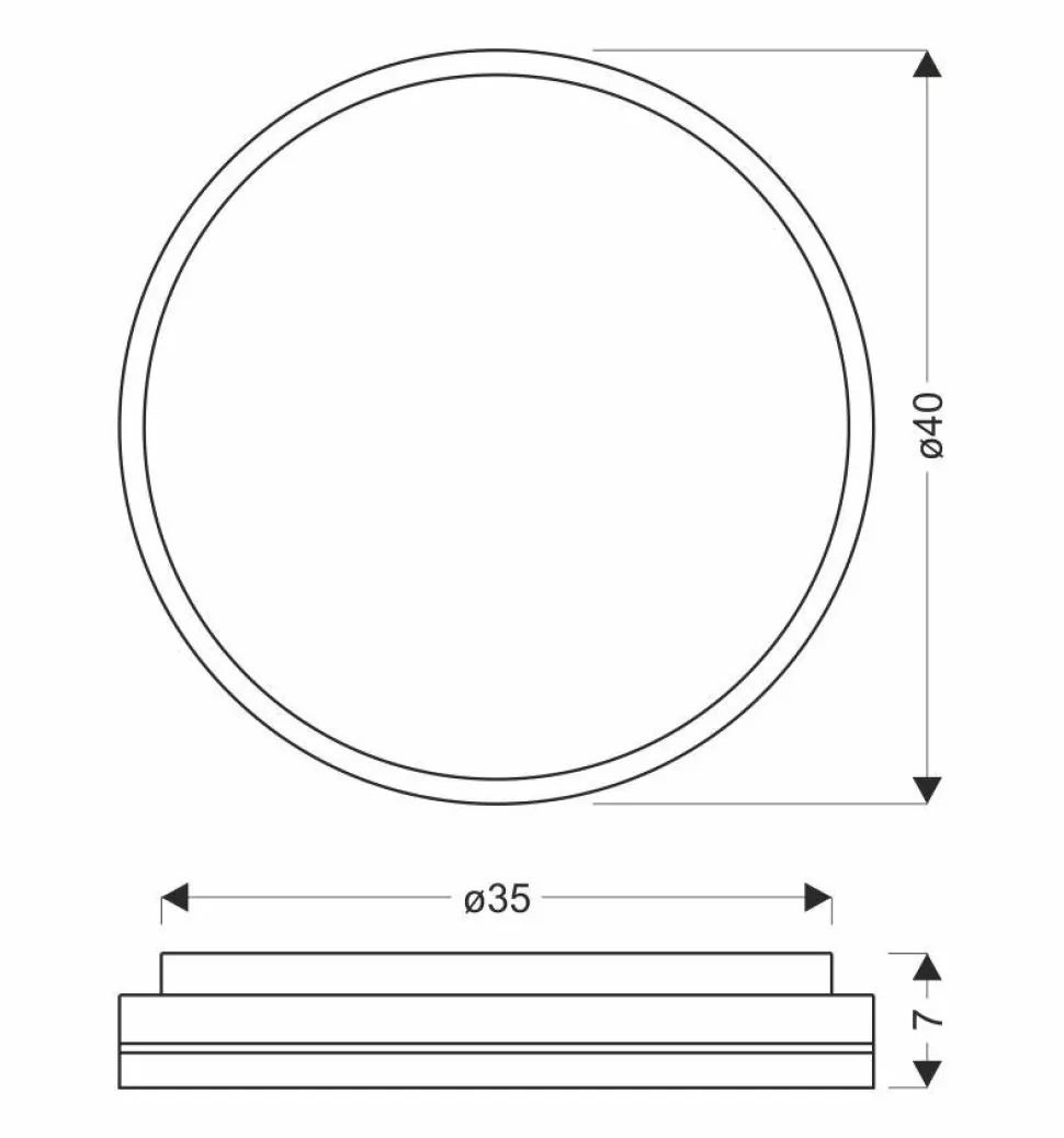 Plafon Montana czarny+biały+złoty 24W LED 40 cm klosz biały
