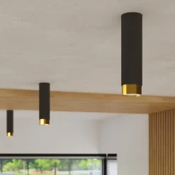 Plafon NERO 22,5 czarny/złoty