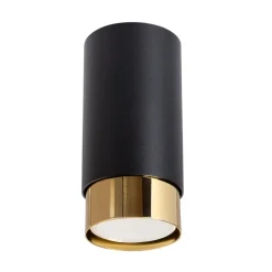 Plafon NERO 12,5 czarny/złoty