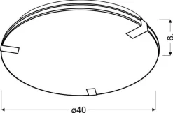 Plafon Noble 40 1x18W led