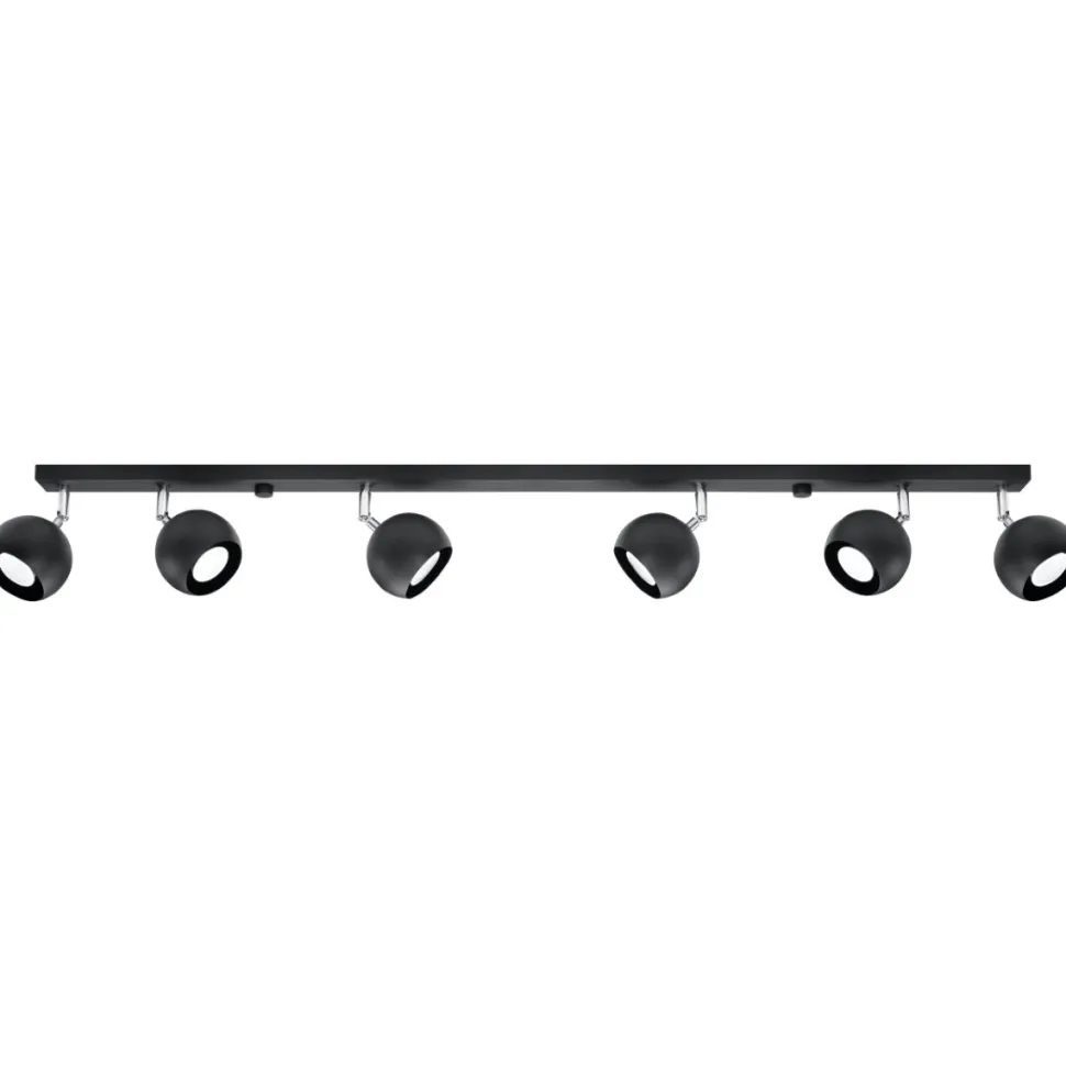 Plafon OCULARE 6L czarny