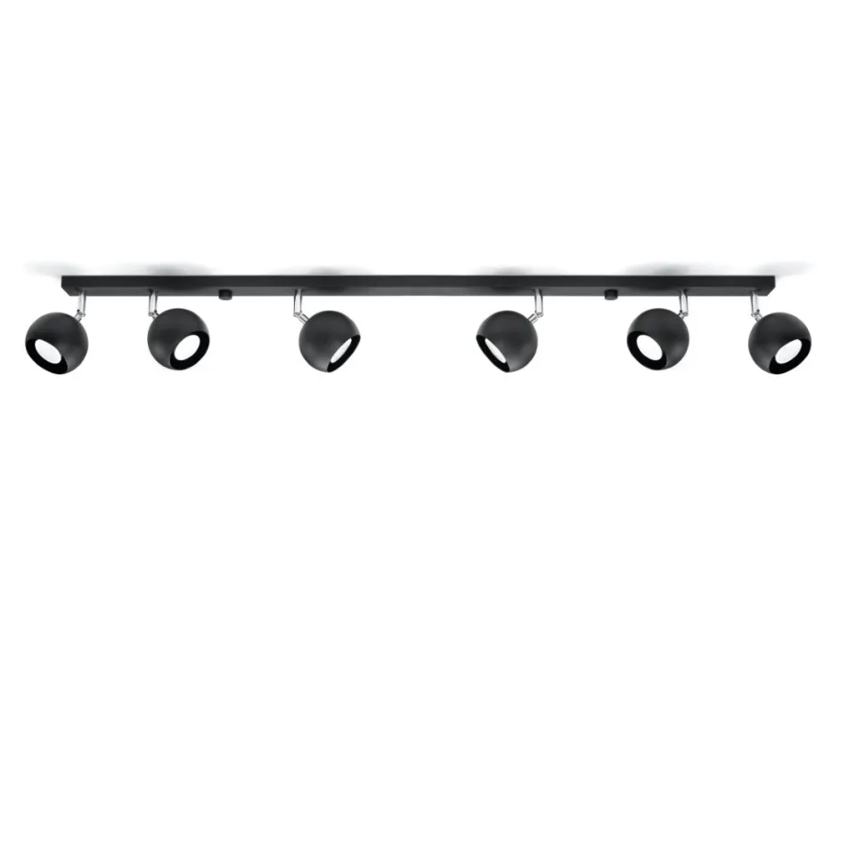 Plafon OCULARE 6L czarny