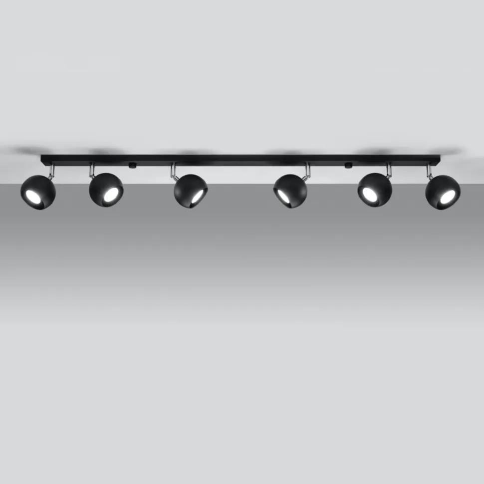 Plafon OCULARE 6L czarny