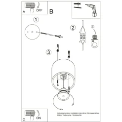 Plafon ORBIS 1 czarny