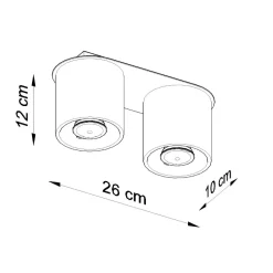 Plafon ORBIS 2 czarny