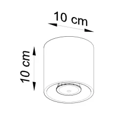 Plafon ORBIS 1 szary