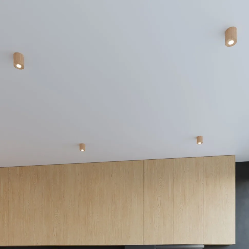 Plafon ORBIS naturalne drewno