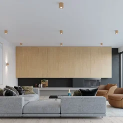 Plafon ORBIS naturalne drewno