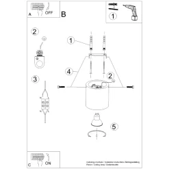 Plafon ORBIS naturalne drewno
